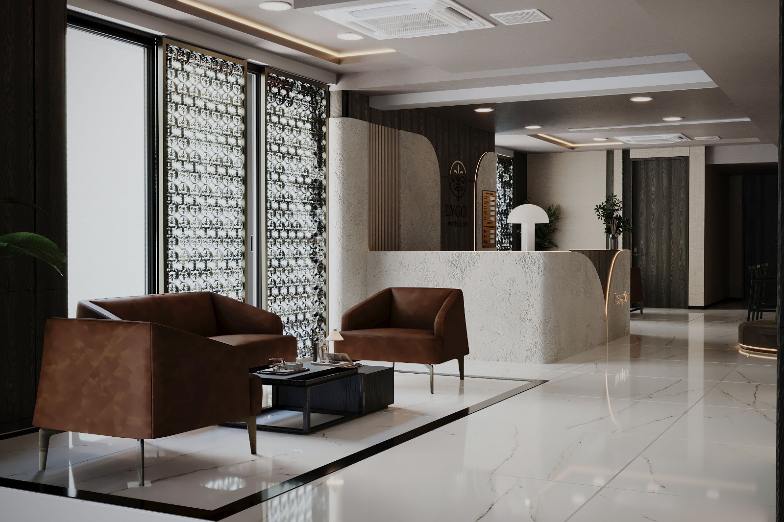 Lygos Otel Sirkeci lobby spa ve restaurant projesi